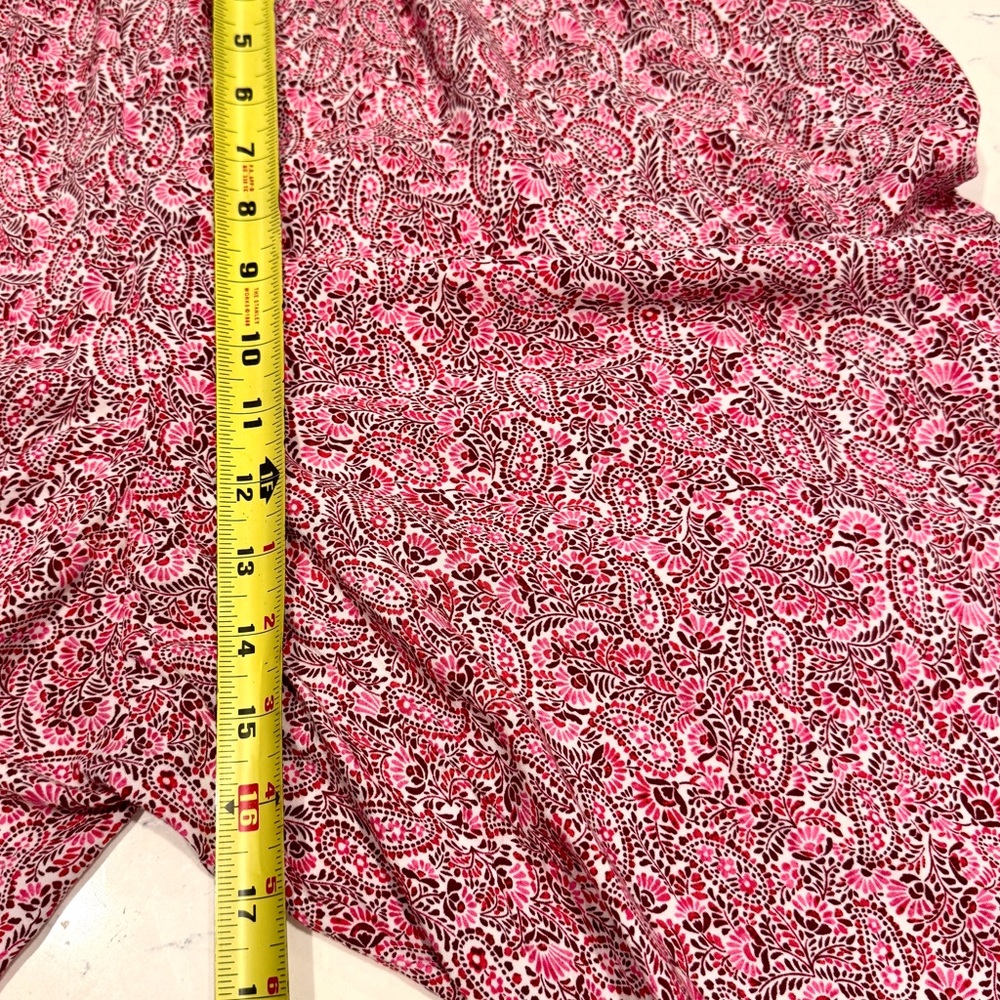 J. Jill Pink Paisley Wide Leg Crop Pants with Pockets NWOT - Picture 12 of 13